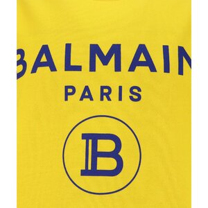 Balmain Sweater Geel met Paars 6N4670