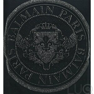 Balmain Shirt zwart met rond logo