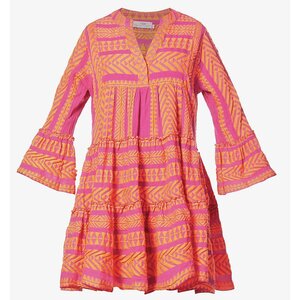 Devotion Ella Short Dress Orange Fushia 022545G