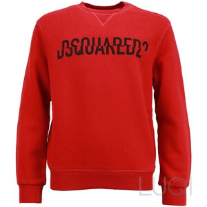 Dsquared2 Sweater rood met logo relax fit