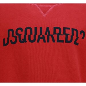 Dsquared2 Sweater rood met logo relax fit