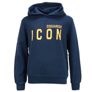 Dsquared2 Hoody Icon Blauw Relax fit