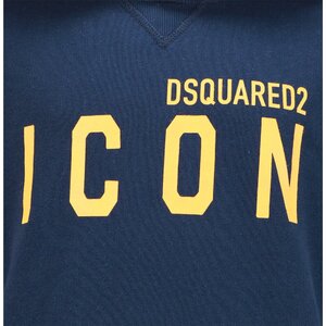 Dsquared2 Hoody Icon Blauw Relax fit