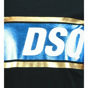 Dsquared2 Shirt Zwart met metal Print