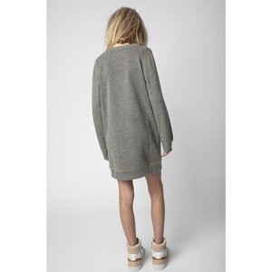 Zadig & Voltaire Sweatdress Shiny Gris Taupe X12186