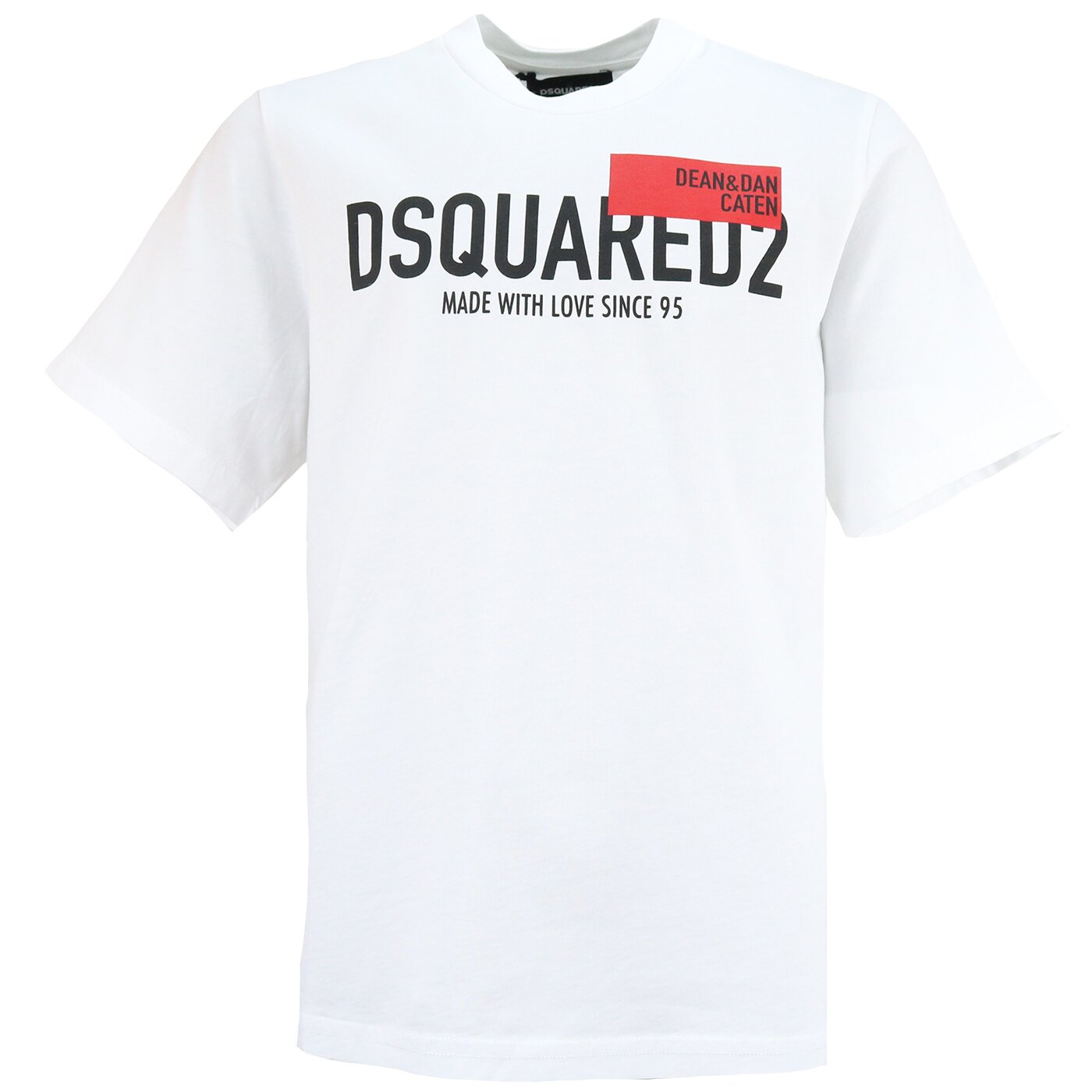 potlood Controle Omdat Dsquared2 shirt Wit DQ0794 Slouch Fit - Fashion for Kids & Teens