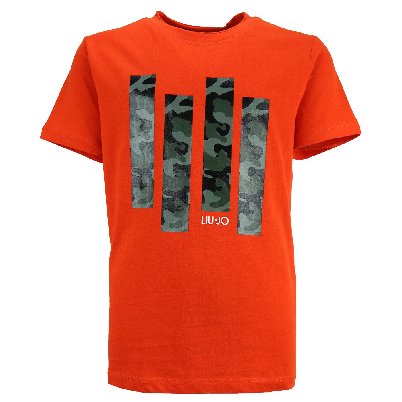 Liu Jo Boys Shirt met korte mouwen Oranje QF1038