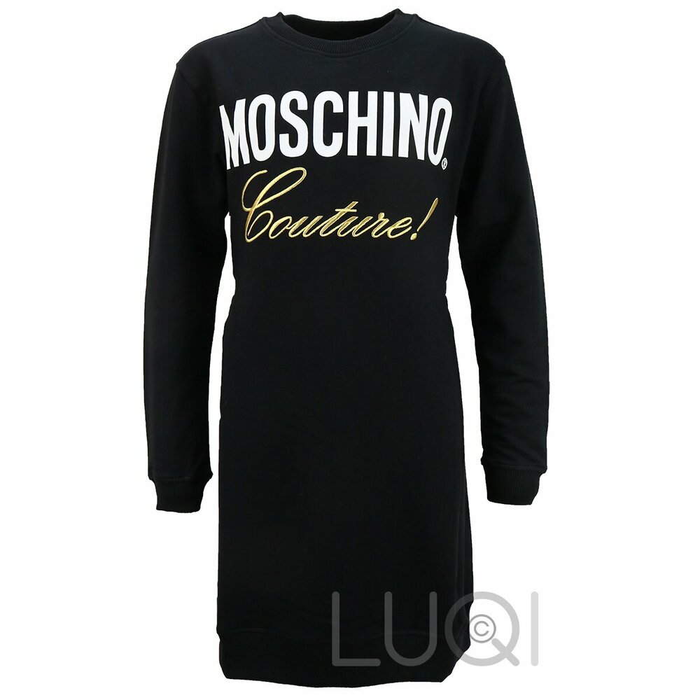 Moschino Sweater/Dress Black Couture!